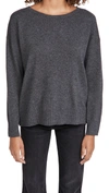 Nili Lotan Boyfriend Sweater In Charcoal