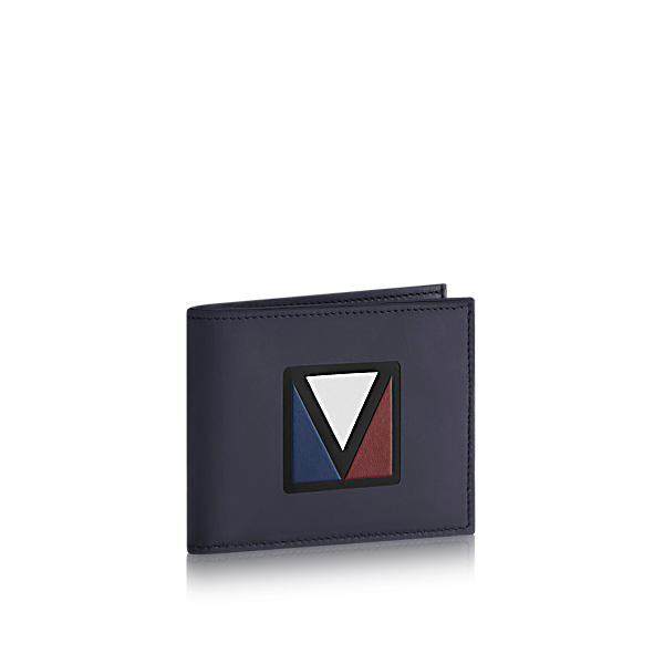 Louis Vuitton Slender Xs Wallet In Navy | ModeSens