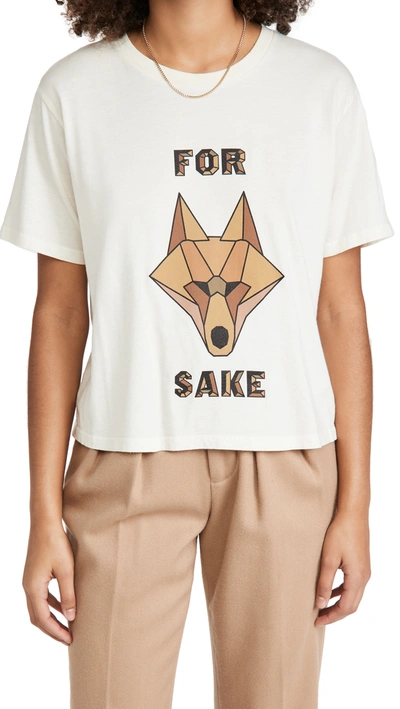 Le Superbe For Fox Sake Graphic Tee In Natural