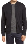 Robert Barakett Georgia Baseball Collar Track Jacket In Black