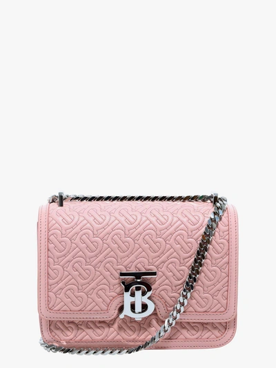 Burberry Small Quilted Monogram Shoulder Bag In Pink
