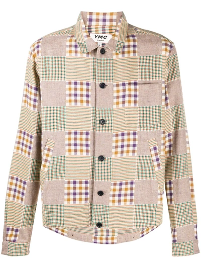 Ymc You Must Create Ymc Griffon Check Flannel Shirt In Brown