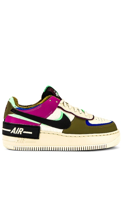 Nike Air Force 1 Shadow Se Sneaker In Cactus Flower  Fossil  Olive Flak  Racer