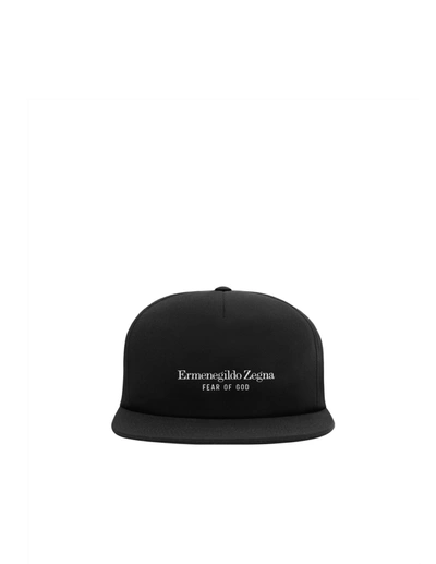 Ermenegildo Zegna X Fear Of God Cotton Baseball Cap In Black