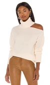 Paige Raundi Cutout Sweater In Ivory