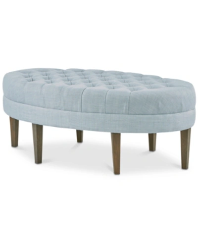 Furniture Martin Ottoman In Dusty Blue