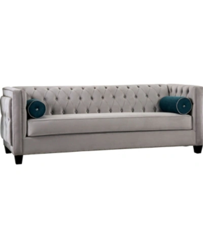 Furniture Of America Youngquist Upholstered Sofa In Gray