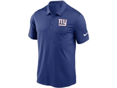 Nike Men's New York Giants Team Logo Franchise Polo In Royalblue