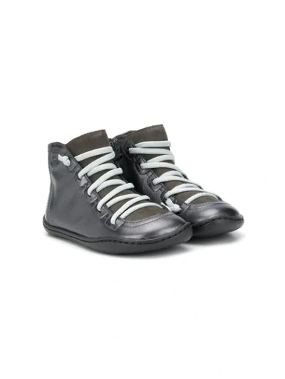 Camper Kids' Brutus Lace-up Ankle Boots In Grey