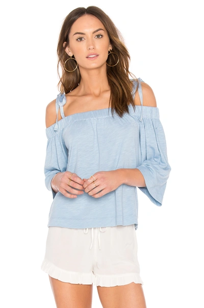 Feel The Piece Sunset Off Shoulder Top In Blue