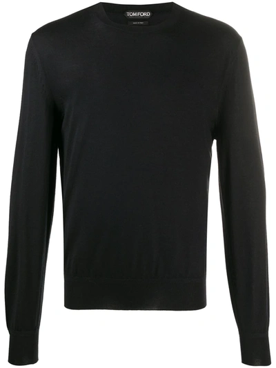 Tom Ford Crew Neck Slim Jumper In Black