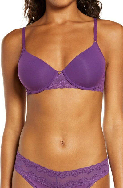 Natori Bliss Perfection Underwire Contour Bra In Bellflower