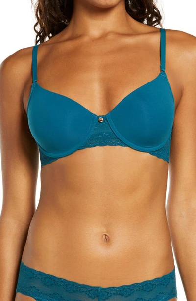 Natori Bliss Perfection Underwire Contour Bra In Sea Green