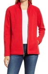 Tommy Bahama New Aruba Zip Front Stretch Cotton Jacket In Tango Red