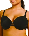 Chantelle Lace Comfort Flex Sweetheart T-shirt Bra In Black