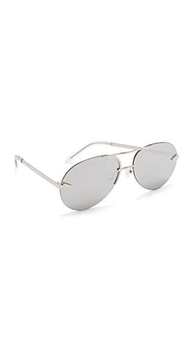 Karen Walker Love Hangover Sunglasses In Silver/silver
