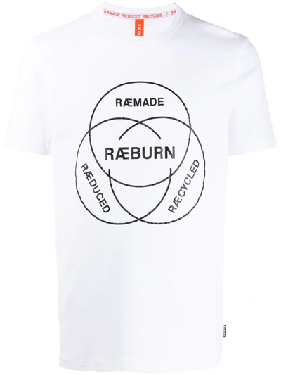 Raeburn Logo Print T-shirt In White