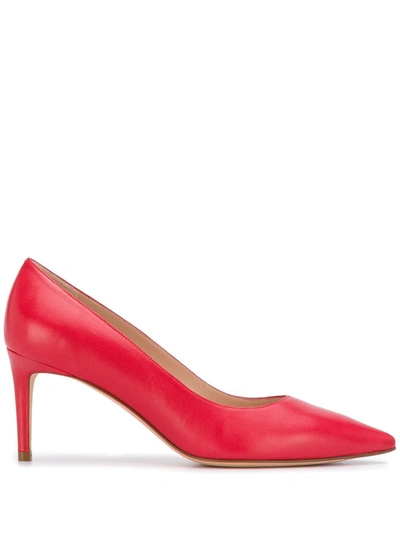 Stuart Weitzman Pointed Stiletto Pumps In Red