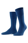 Falke Airport Wool-blend Socks In Royal Blue