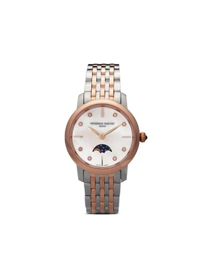 Frederique Constant Slimline Moonphase 30mm In Pink