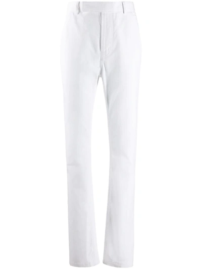Haider Ackermann Straight-leg Cotton Trousers In White