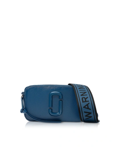 Marc Jacobs Snapshot Dtm Leather Camera Bag In Hudson River