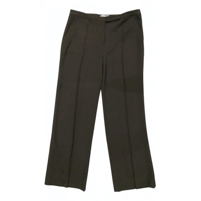 Pre-owned Valentino Straight Trousers In Brown