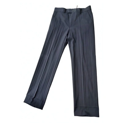 Pre-owned Gucci Black Wool Trousers