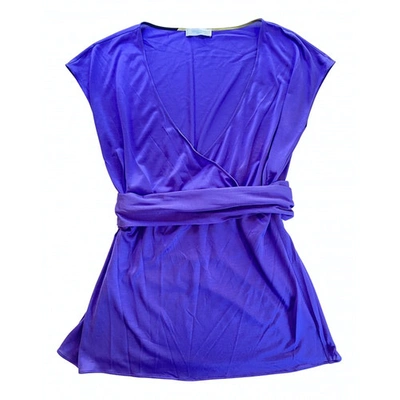 Pre-owned Emilio Pucci Silk Vest In Purple