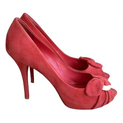 Pre-owned Louis Vuitton Heels In Red