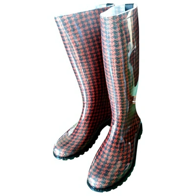 Pre-owned Just Cavalli Wellington Boots In Multicolour