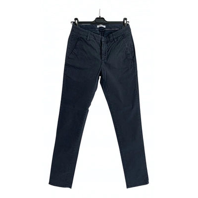 Pre-owned Dondup Trousers In Blue