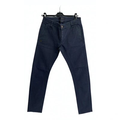 Pre-owned Daniele Alessandrini Trousers In Blue