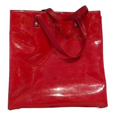 Pre-owned Harrods Tote In Red