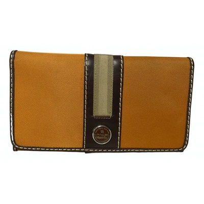 Pre-owned Lancel Leather Clutch In Orange