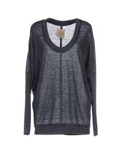 Chaser Sweaters In Slate Blue