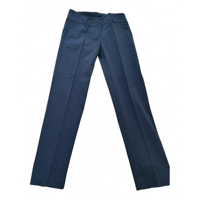 Pre-owned Pinko Carot Trousers In Blue