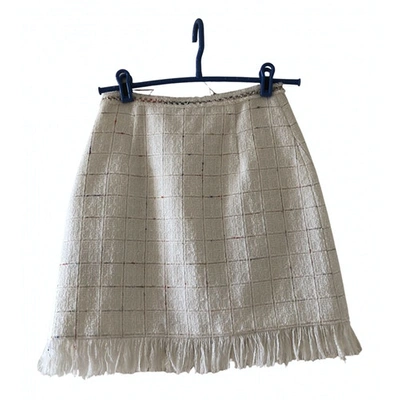 Pre-owned Claudie Pierlot Spring Summer 2019 White Cotton Skirt