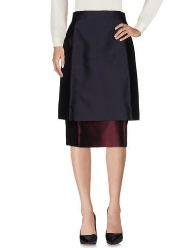 Capucci 3/4 Length Skirts In Dark Blue