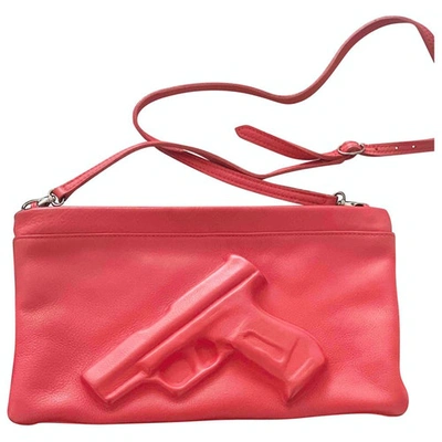 Pre-owned Vlieger & Vandam Red Leather Clutch Bag