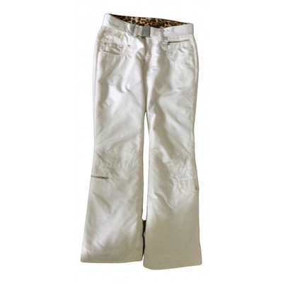 Pre-owned Bogner White Trousers