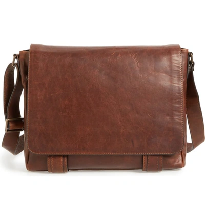 Frye 'logan' Messenger Bag In Antique Dark Brown
