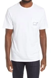 Vineyard Vines Whale Pocket T-shirt In White Cap