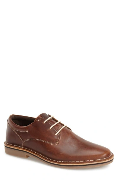 Steve Madden Harpoon Leather Derby In Wood Leather