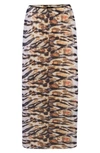 Afrm Felix Print Skirt In Wild Tiger