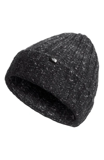 The North Face Chunky Ribbed Beanie In Tnf Black