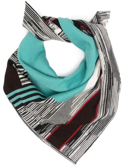 Missoni Abstract Print Scarf In Blue