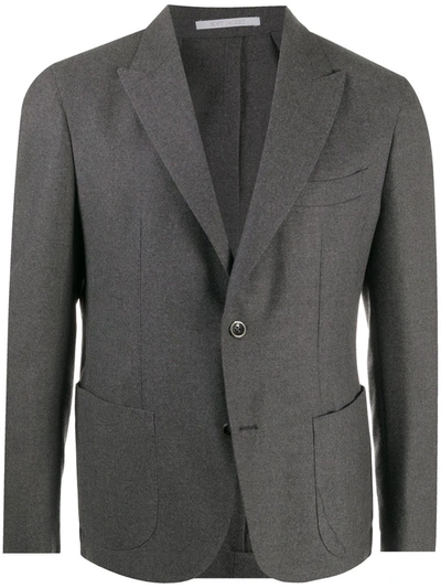 Eleventy Classic Wool Blazer In Grey