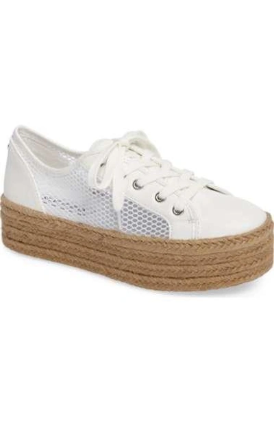 Steve Madden Mars Platform Sneaker In White