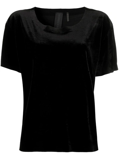 Norma Kamali Velvet T-shirt In Black
